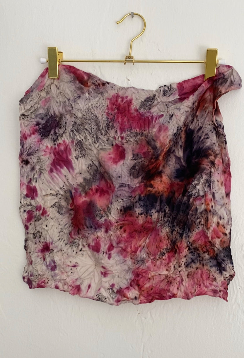 image of natural dye silk bandana