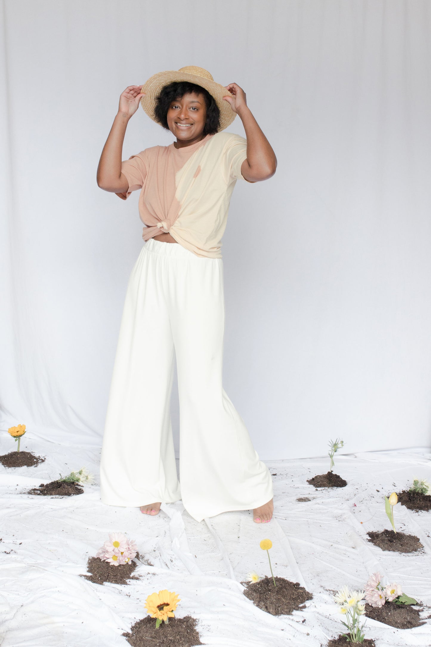 image of model wearing georgia pants