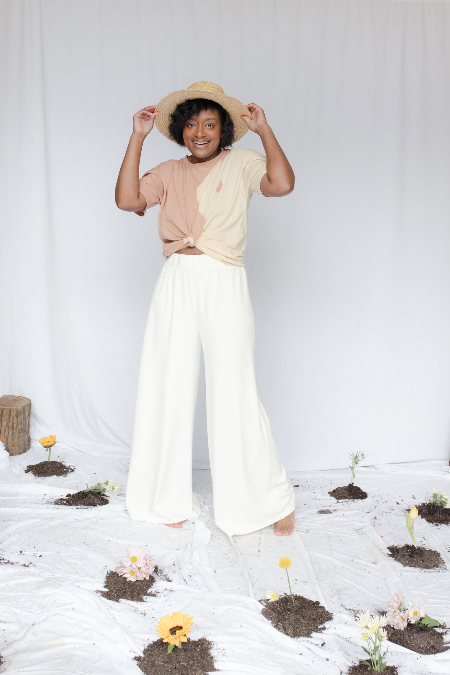 image of model wearing georgia pants