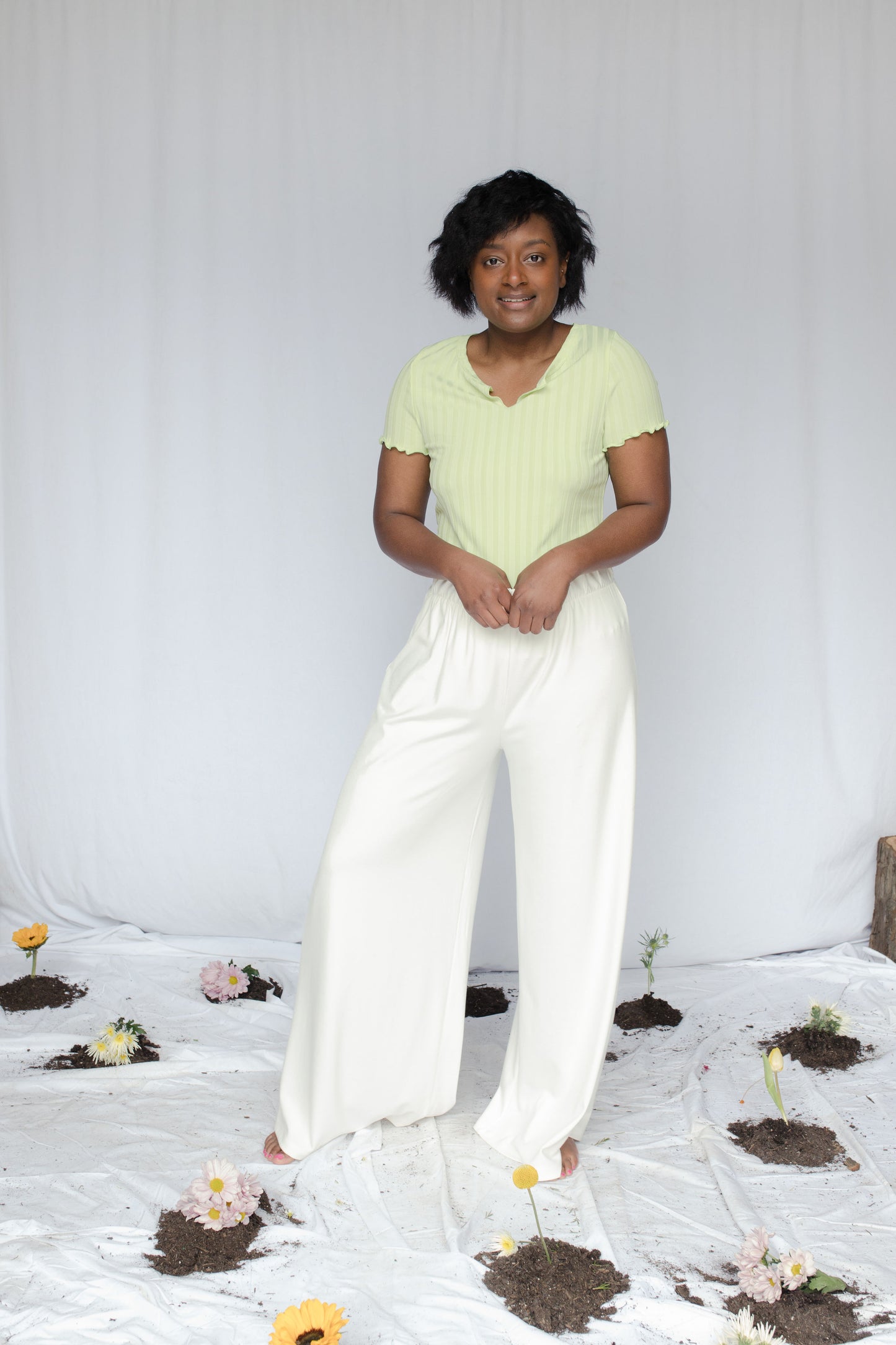 image of model wearing scully top