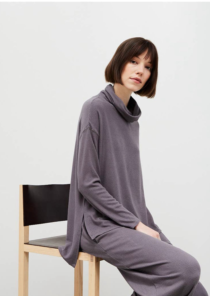 Ash Rib Knit Turtleneck