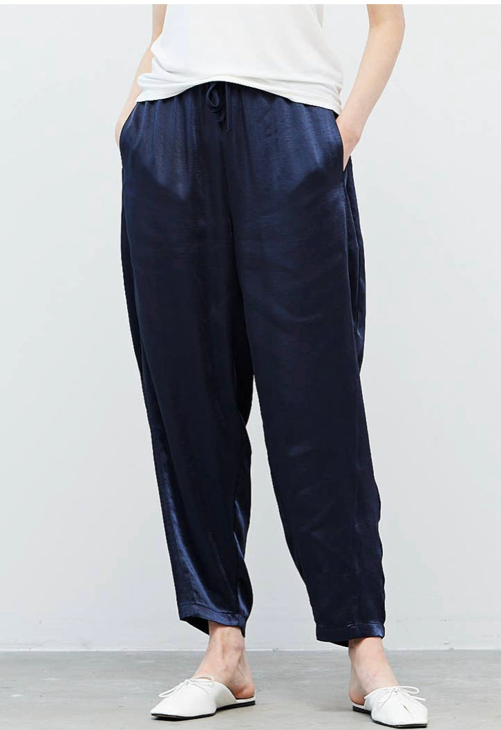 Midnight Satin Trouser