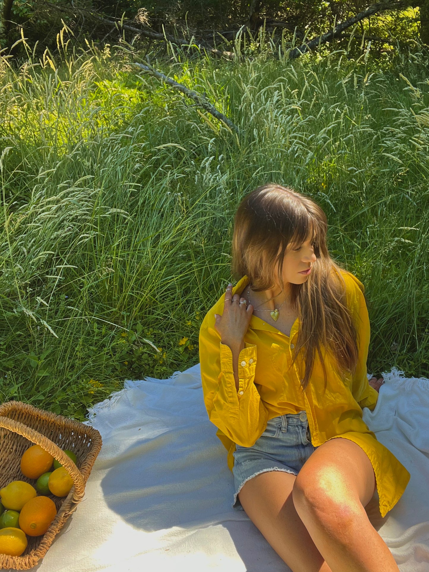 Lemon Button Down