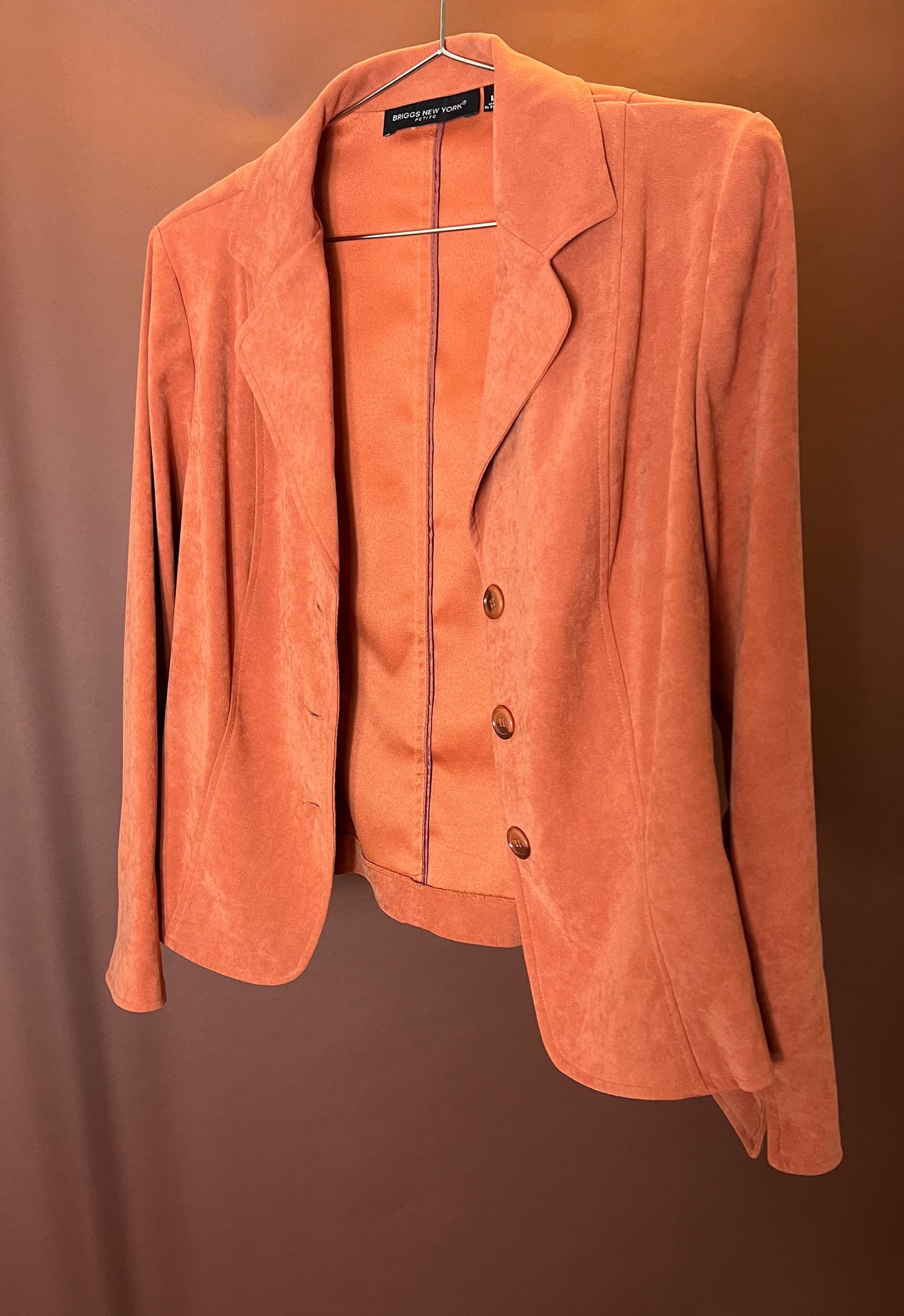 Salmon Suede Blazer