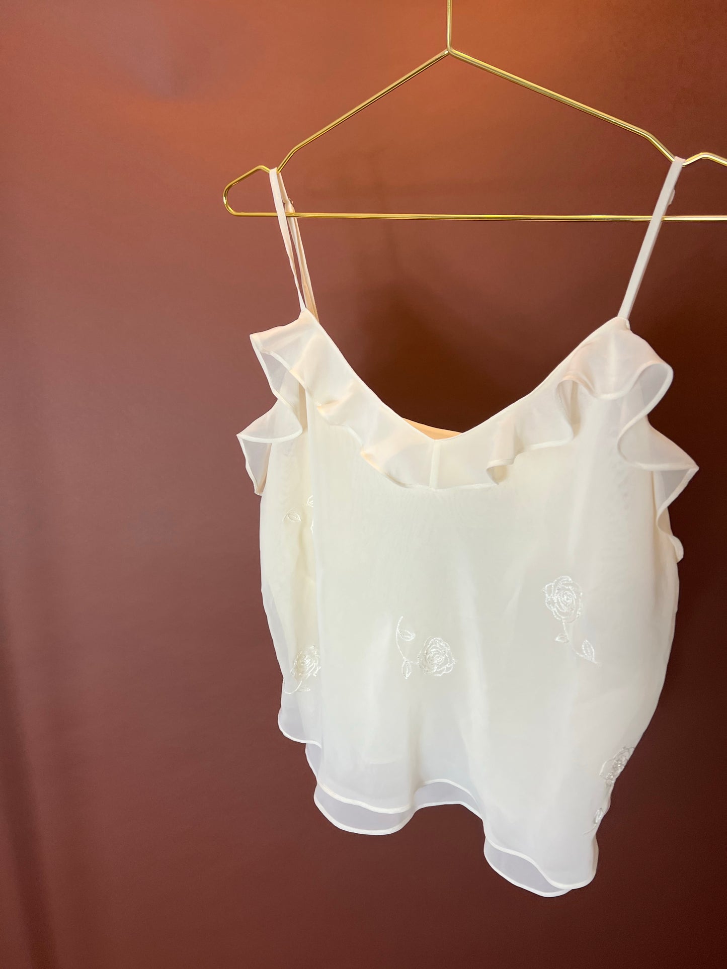Crème Rosette Sleep Top