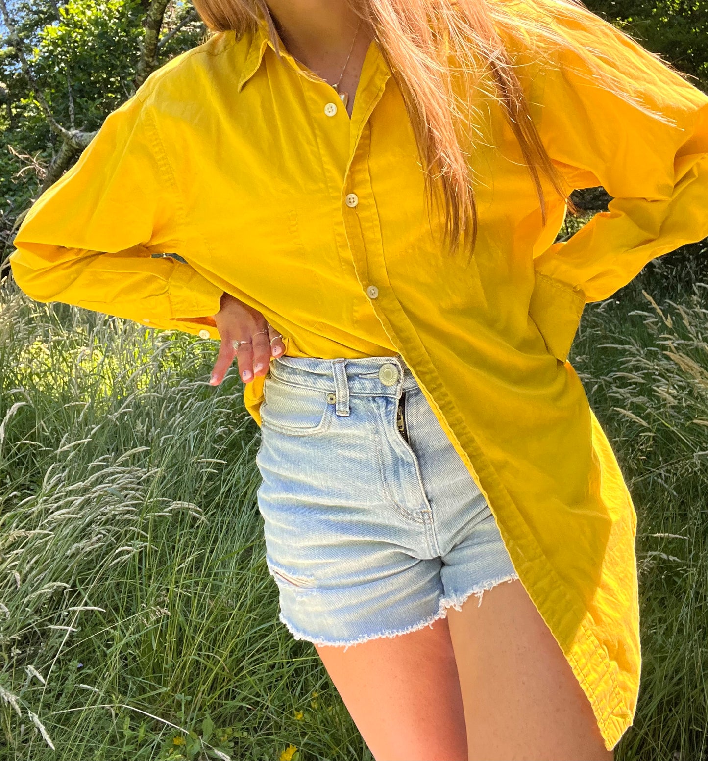 Lemon Button Down