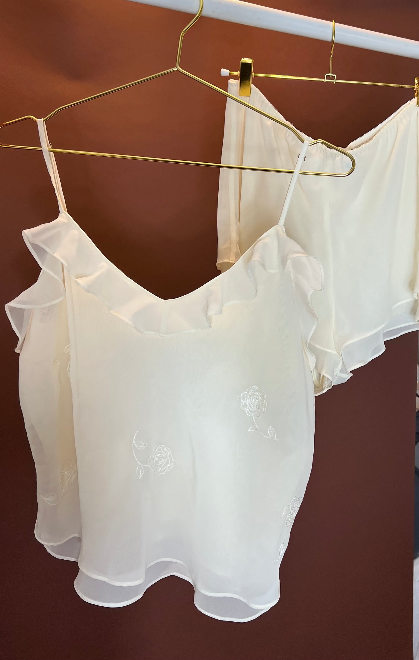 Crème Rosette Sleep Top