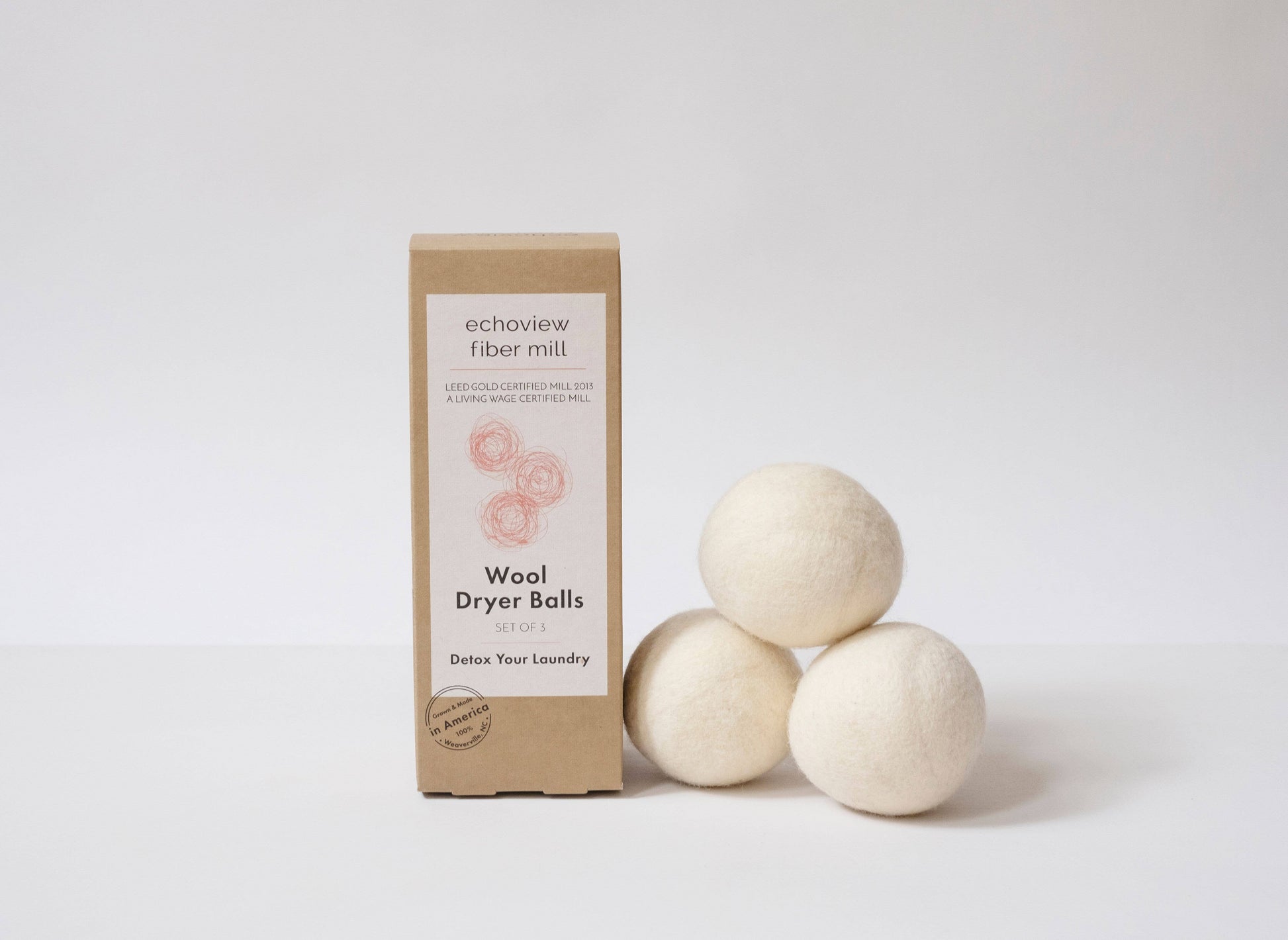 image of natural wool dryer balls