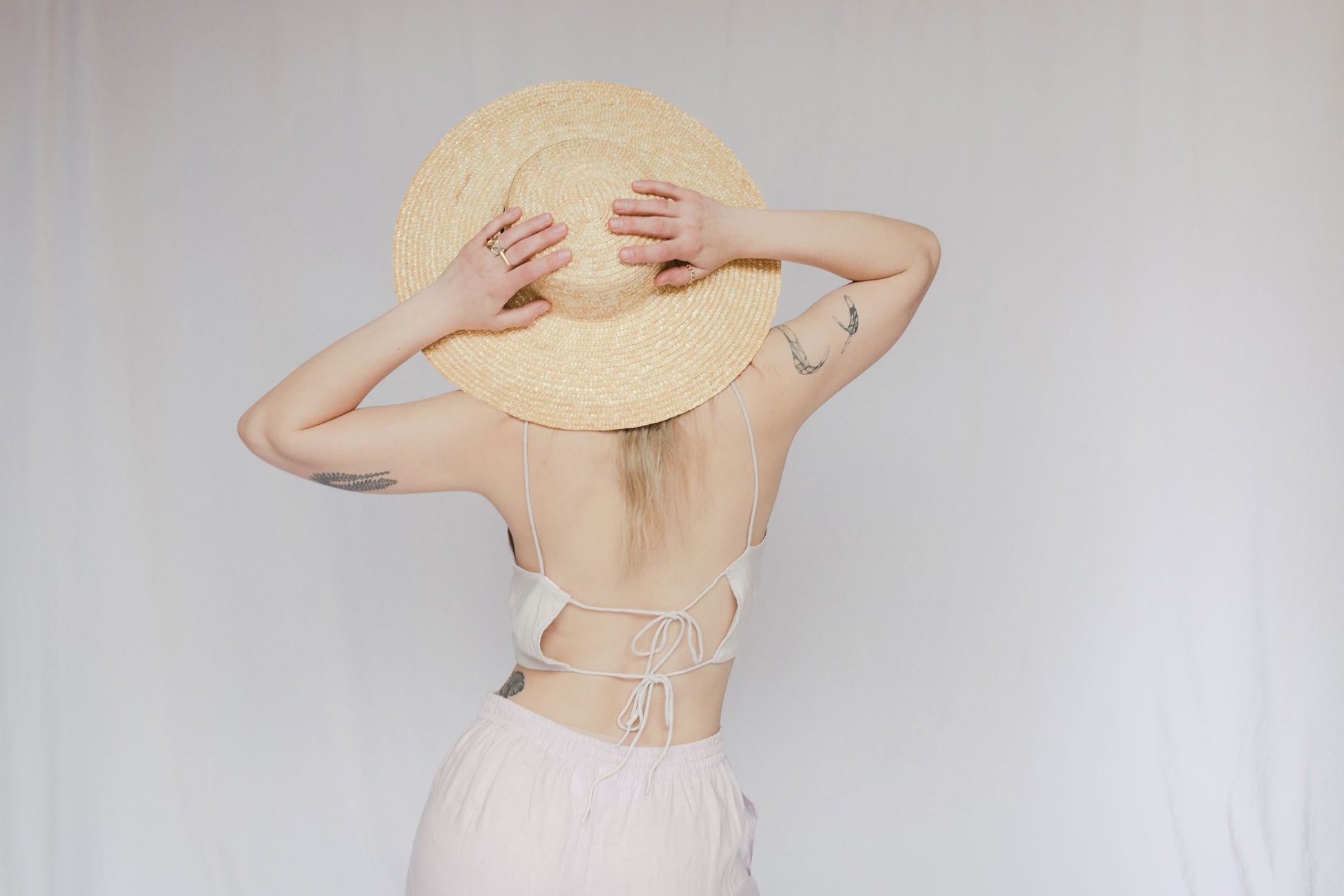 image of model in zuri top