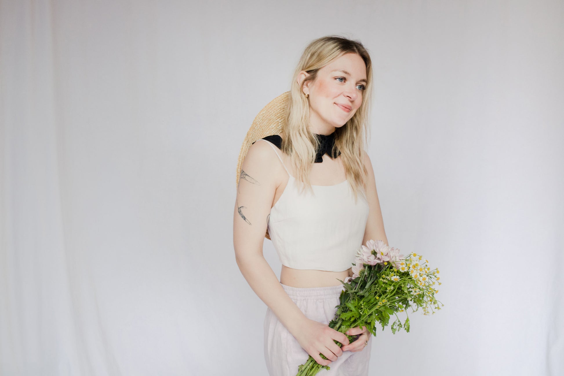 image of model in zuri top