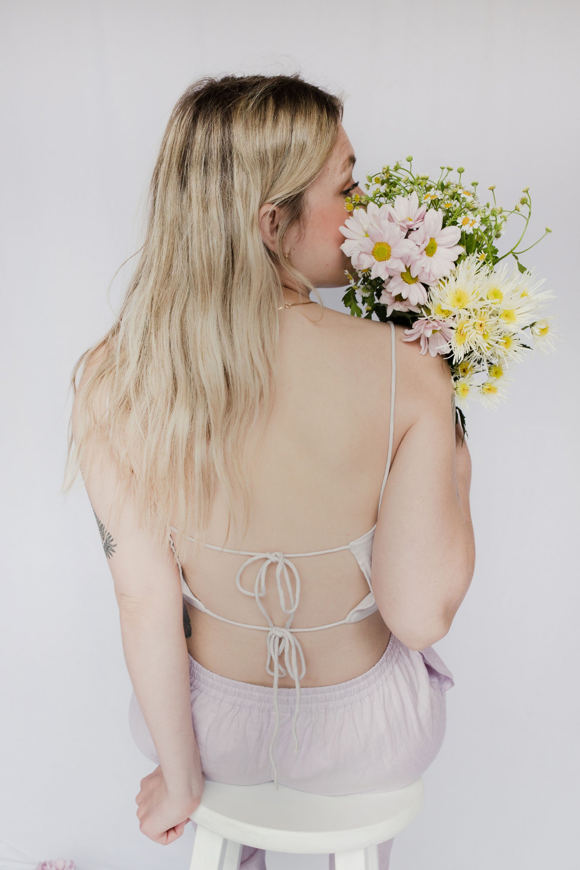 image of model in zuri top