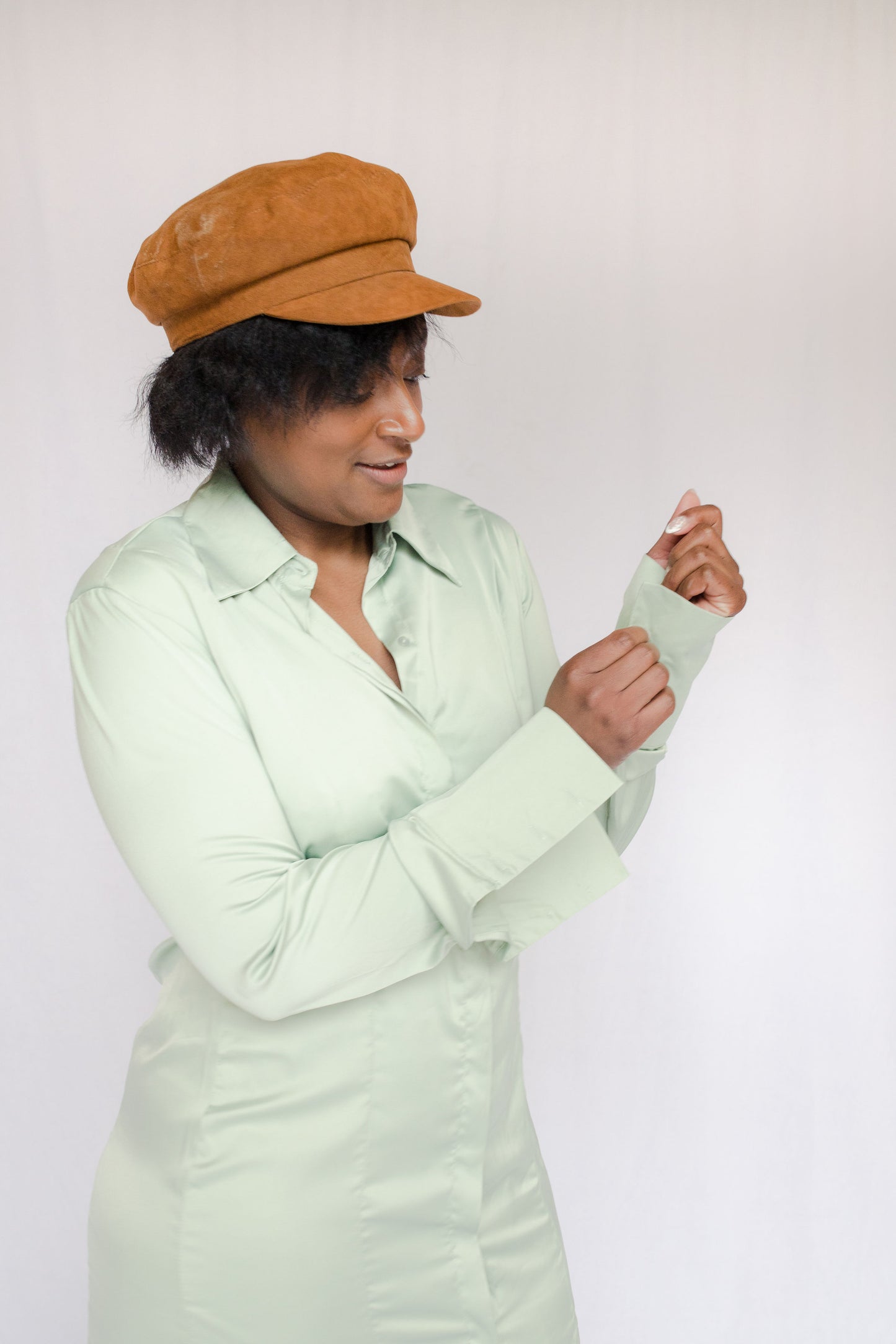 image of model wearing georgia dress 