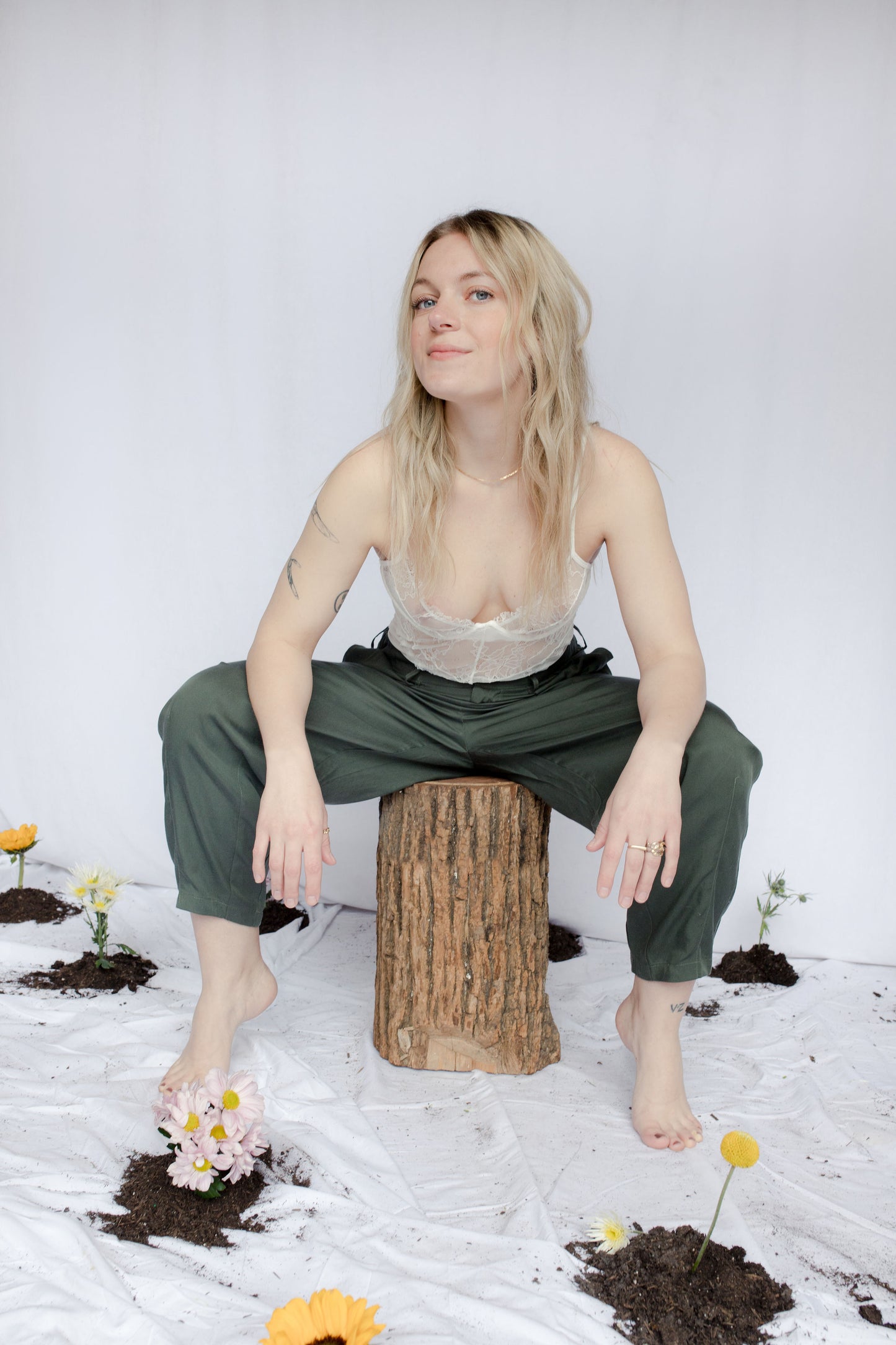 image of model wearing rosalie bodysuit