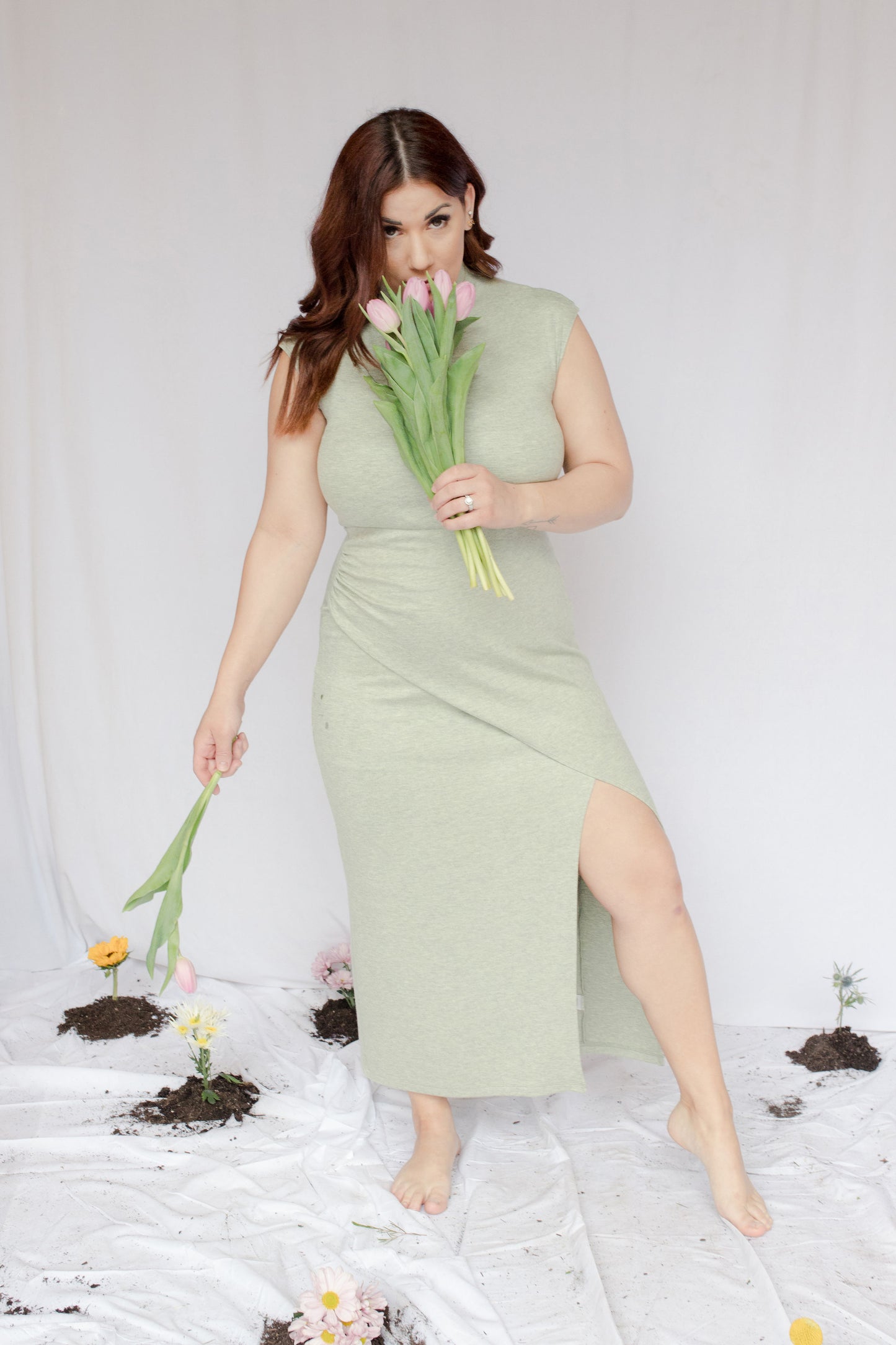 image of model in Marilyn Dress