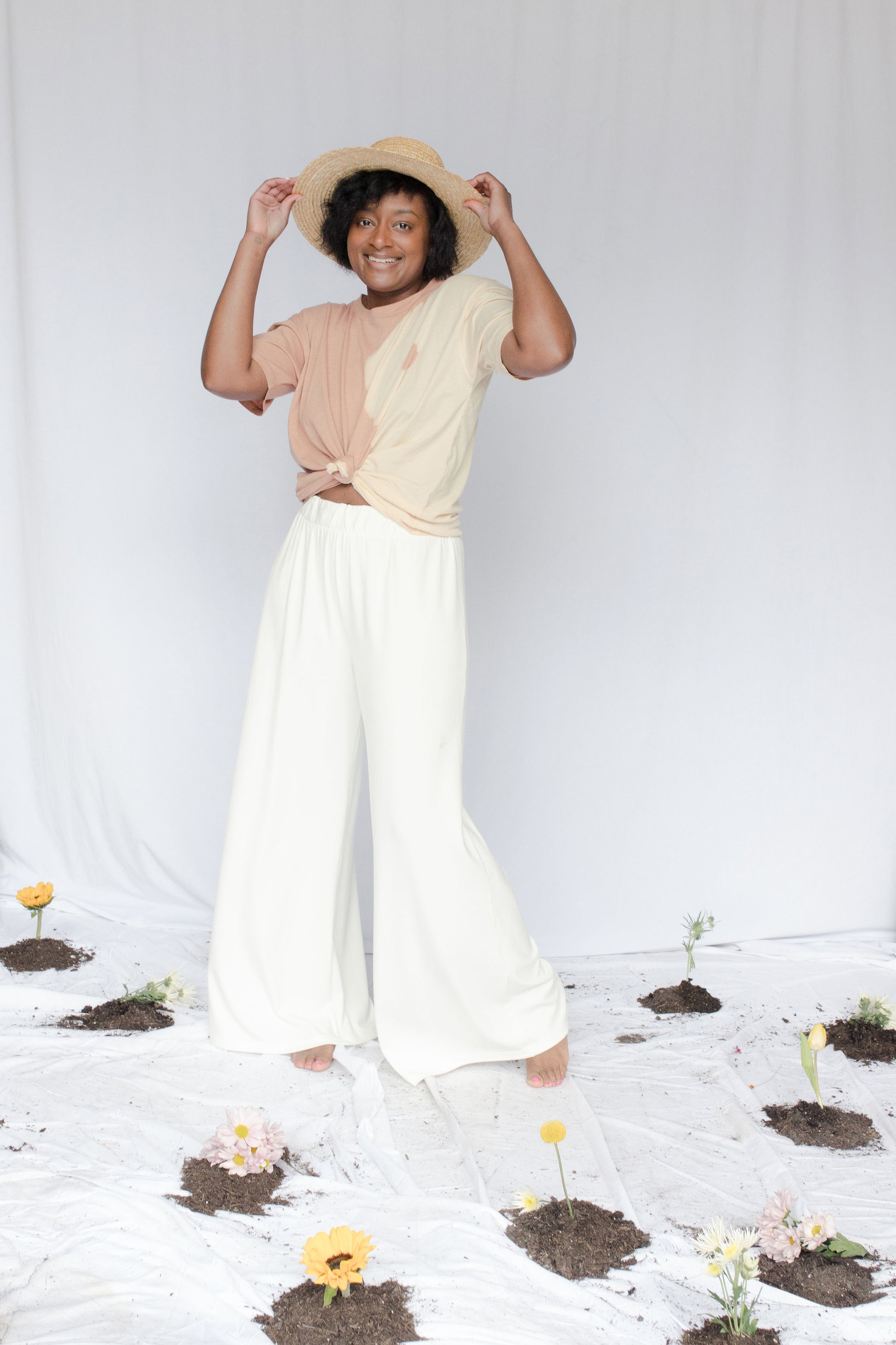 image of model wearing georgia pants