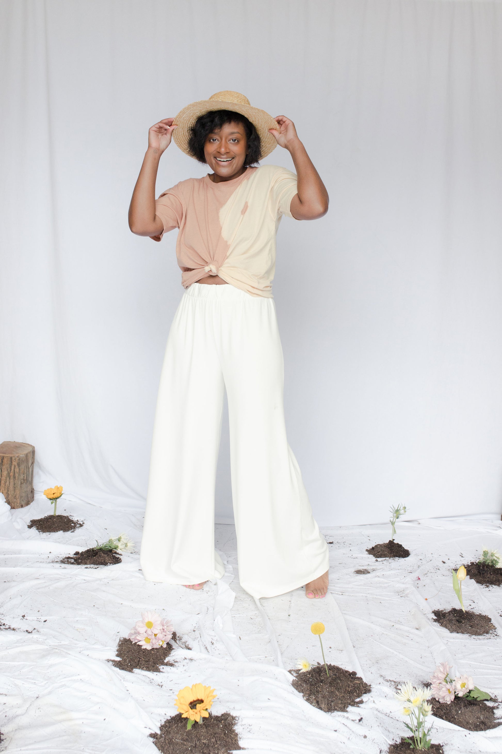image of model wearing georgia pants