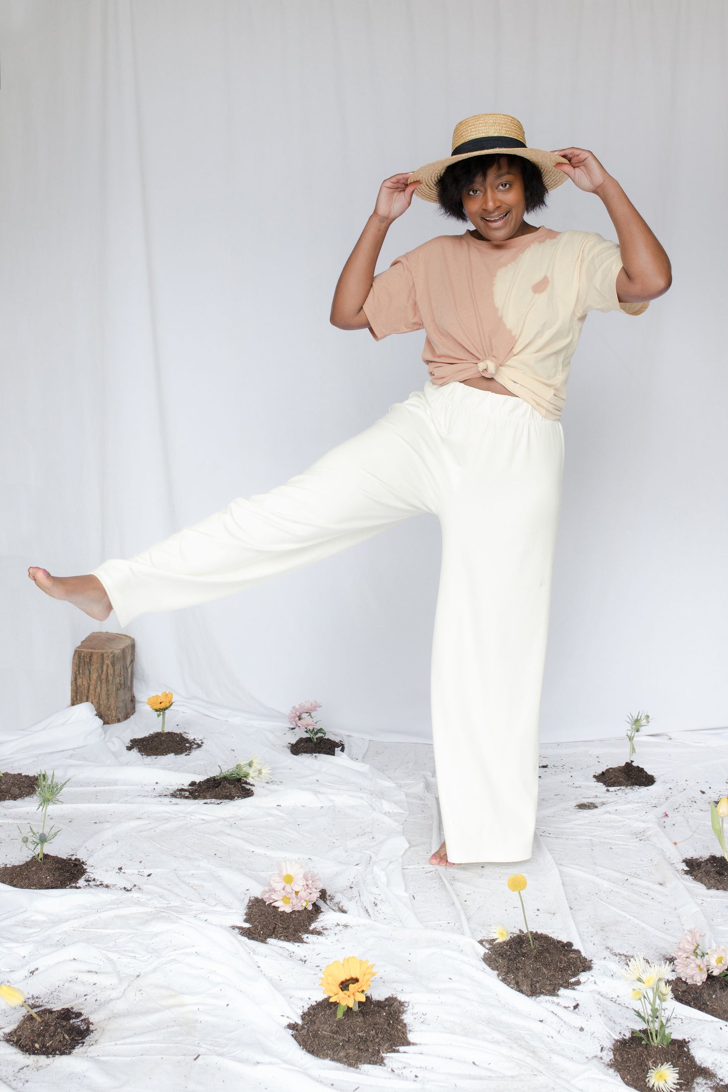 image of model wearing georgia pants