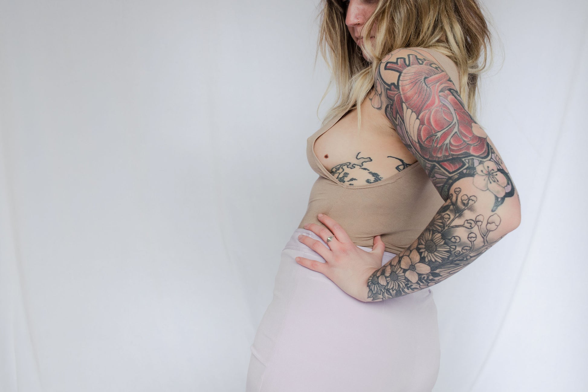 image of model in bodysuit