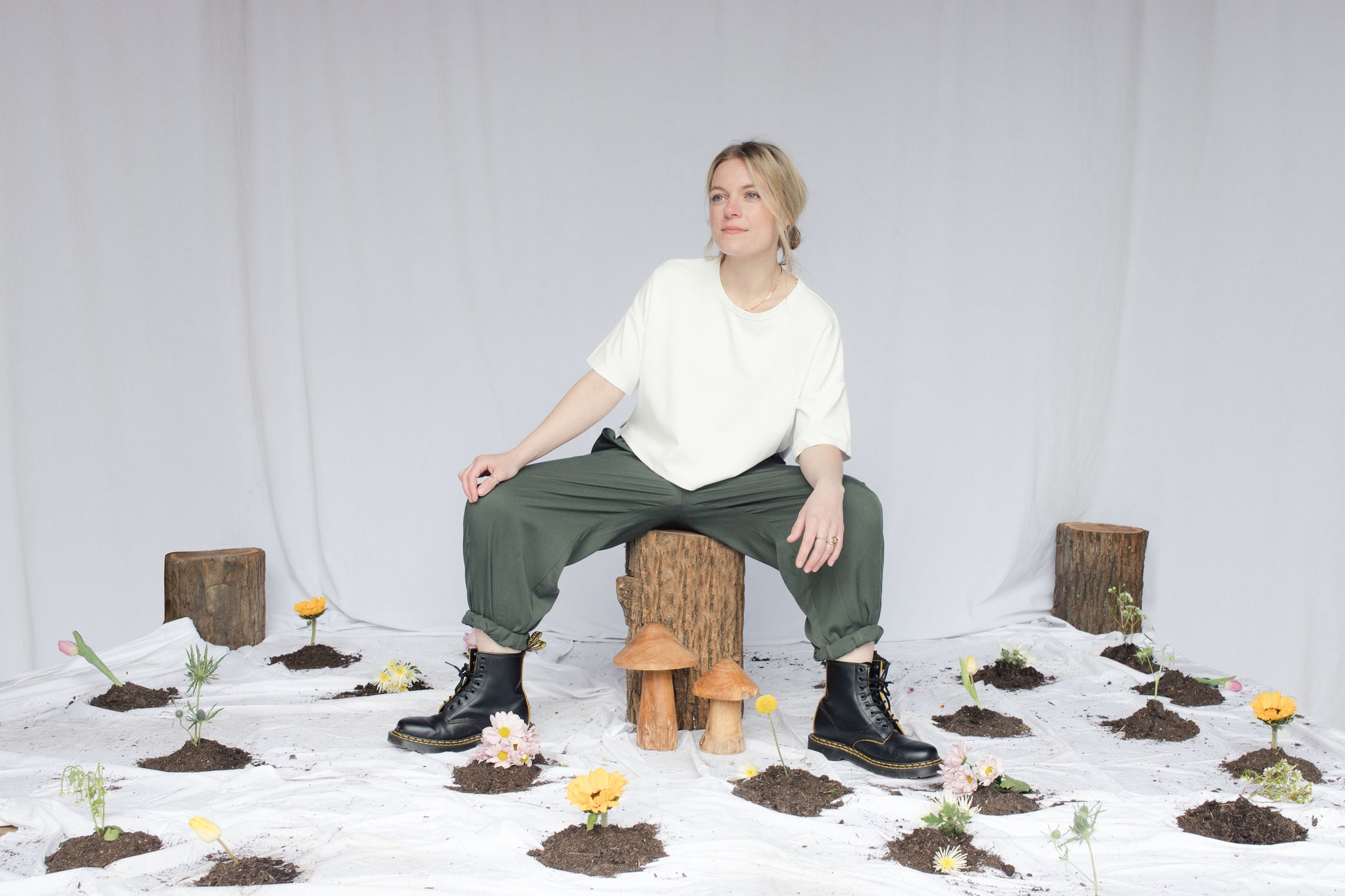 Image of model in Bailey Top