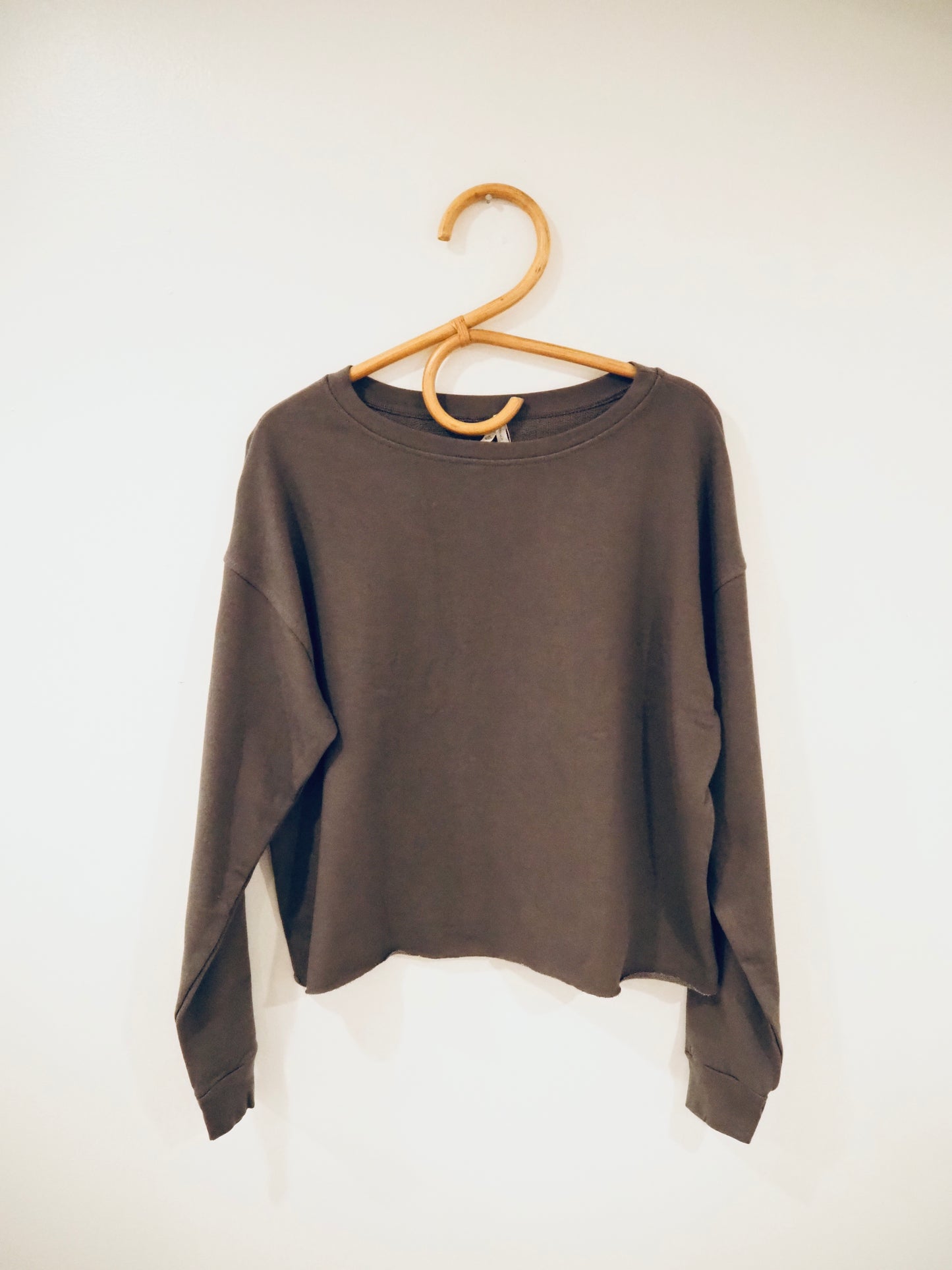 Dull Grey Recycled French Terry Sweatshirt