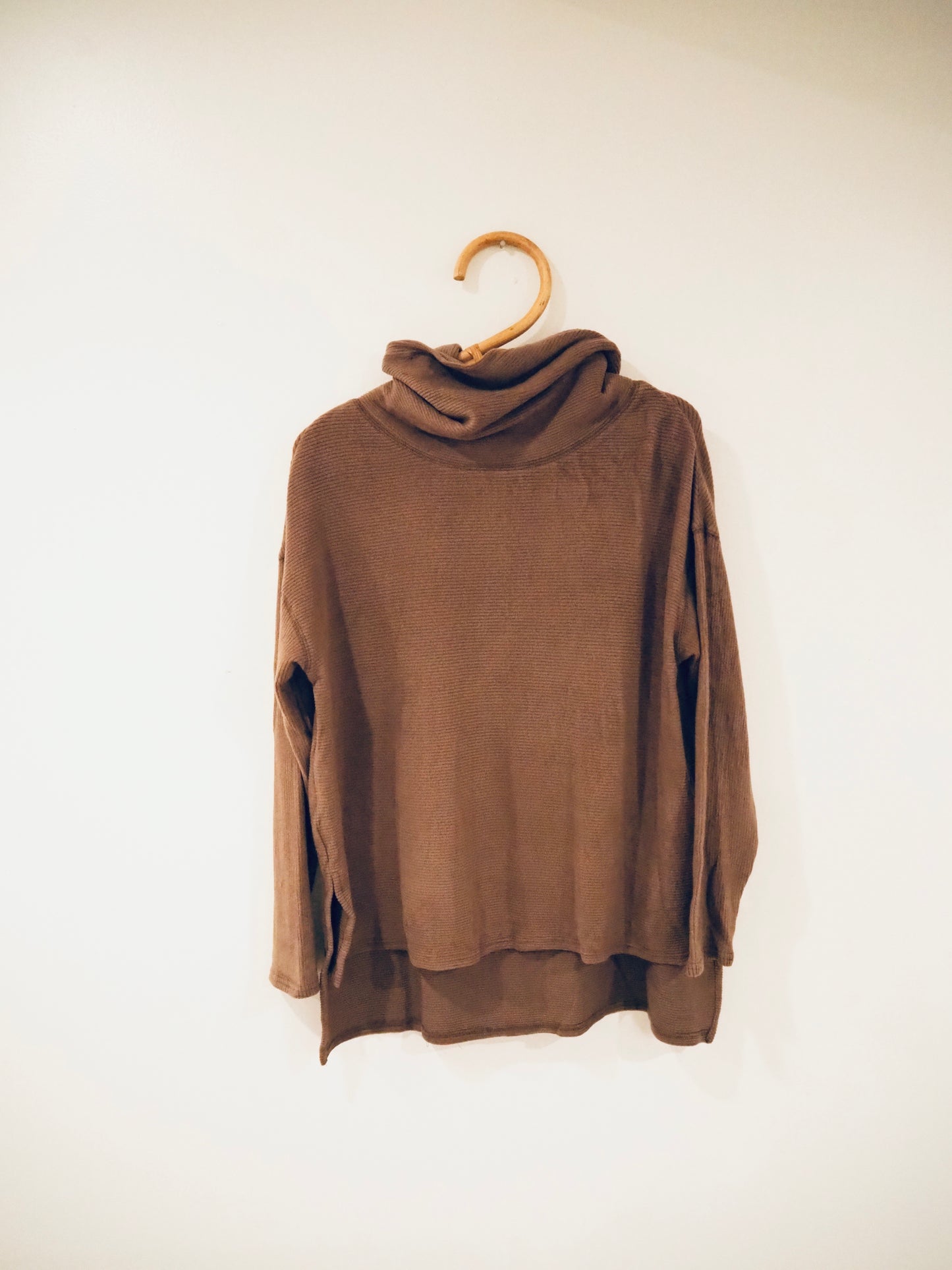 Teddy Rib Knit Turtleneck