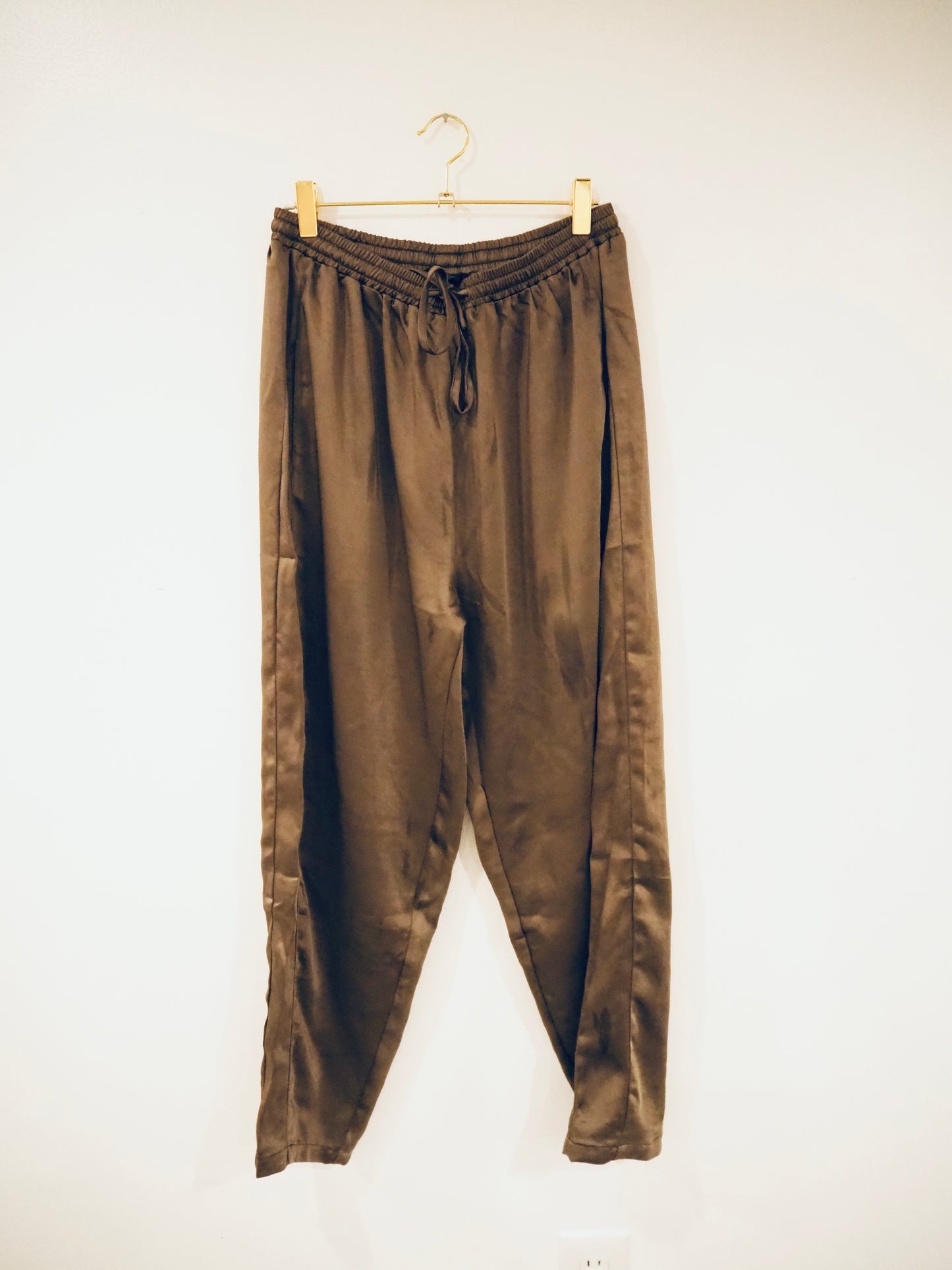 Tapenade Satin Trouser