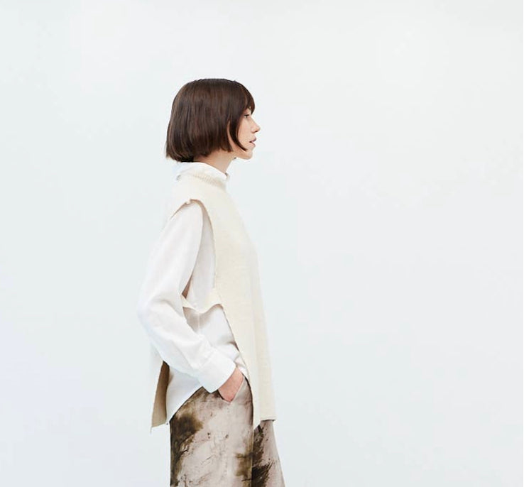 Ivory Turtleneck Vest