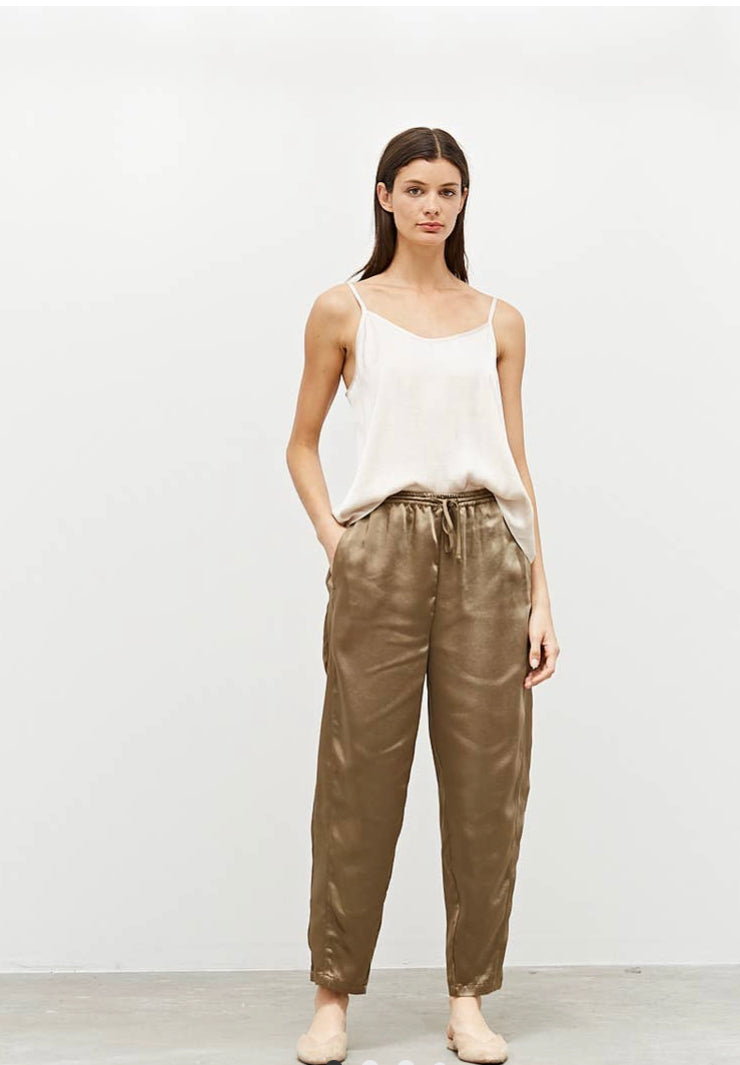 Tapenade Satin Trouser