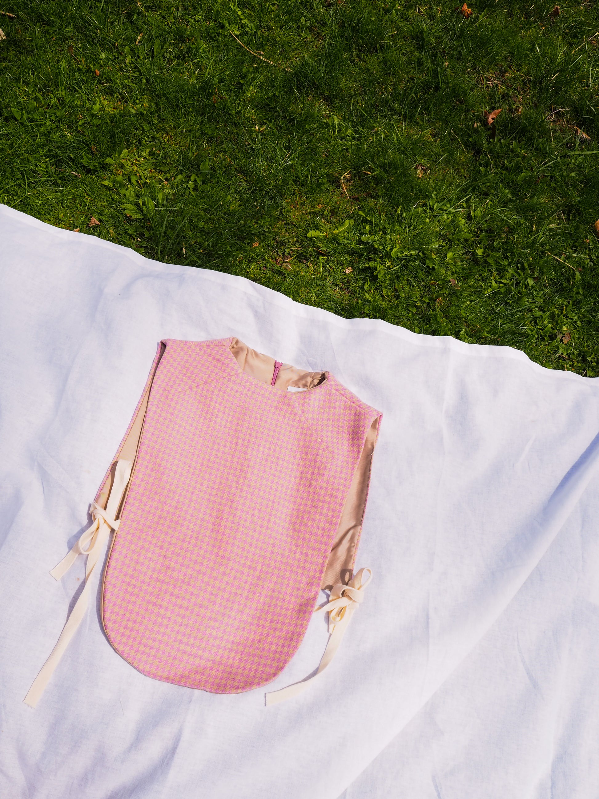flatlay image of wooly vest 