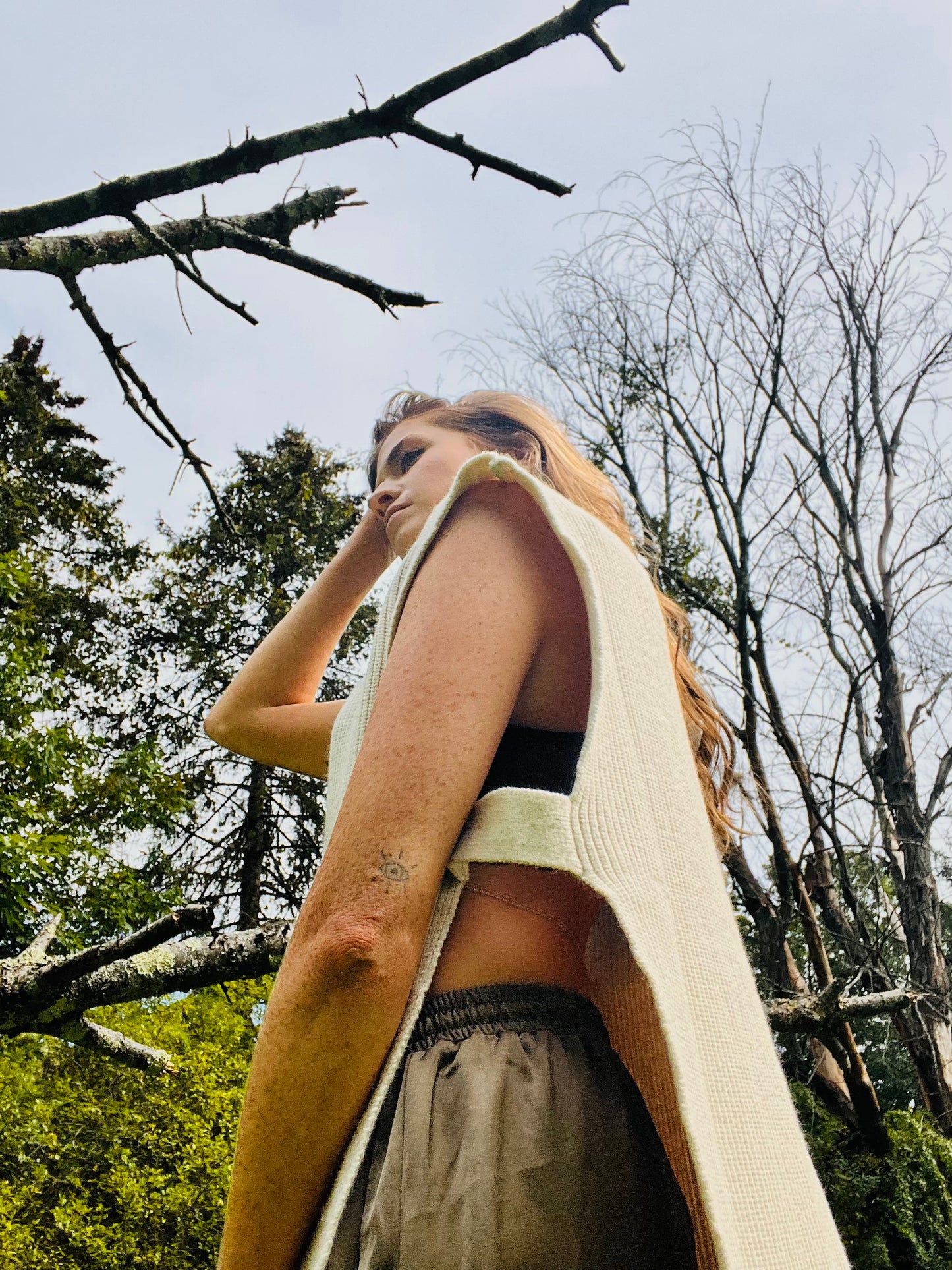 Ivory Turtleneck Vest