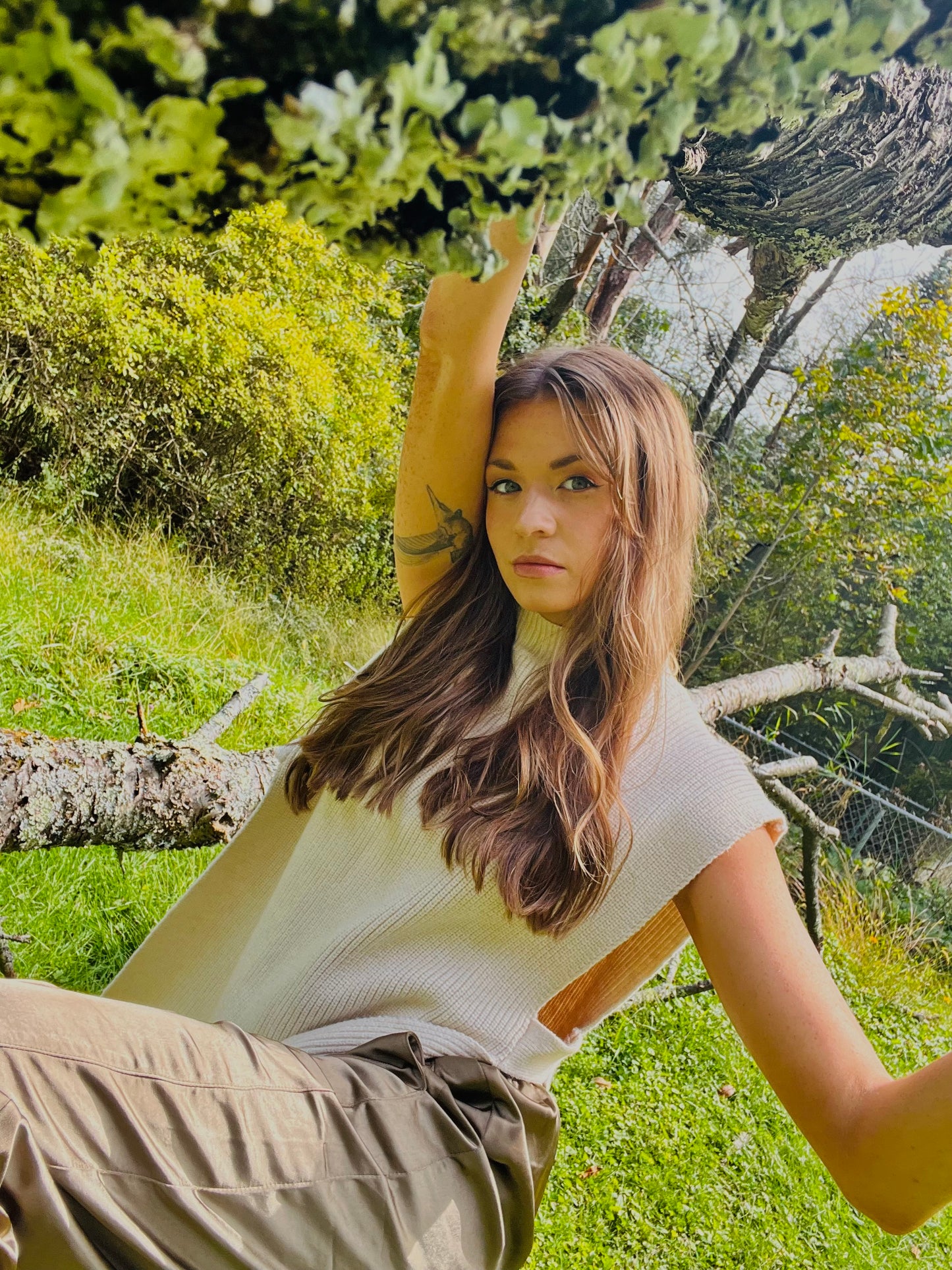 Ivory Turtleneck Vest
