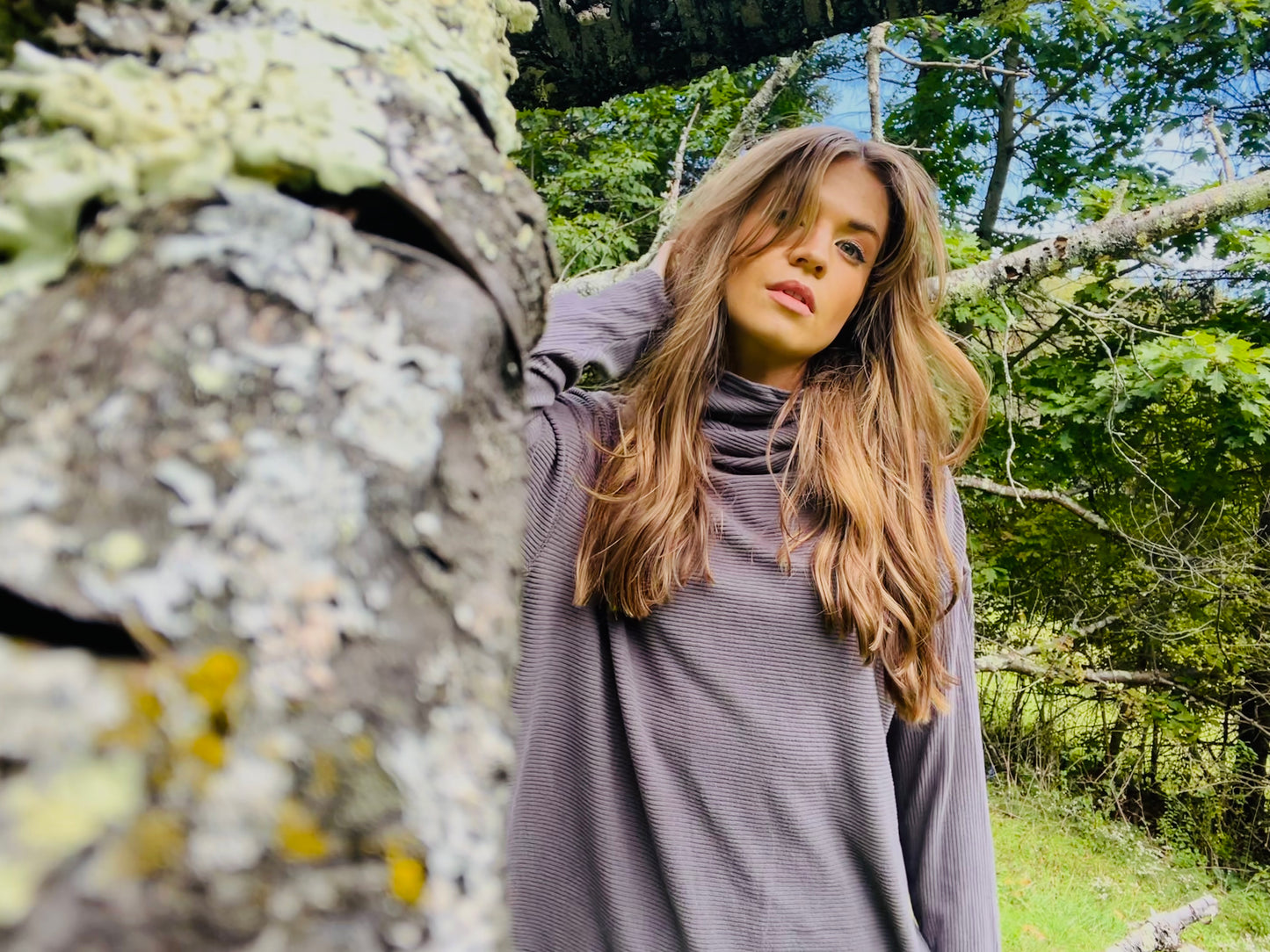 Ash Rib Knit Turtleneck