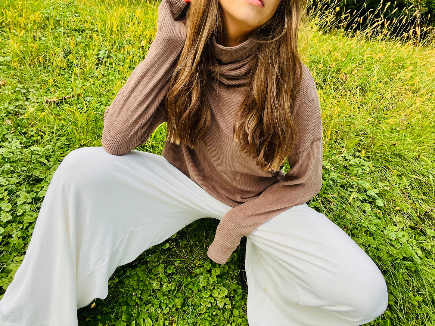 Teddy Rib Knit Turtleneck