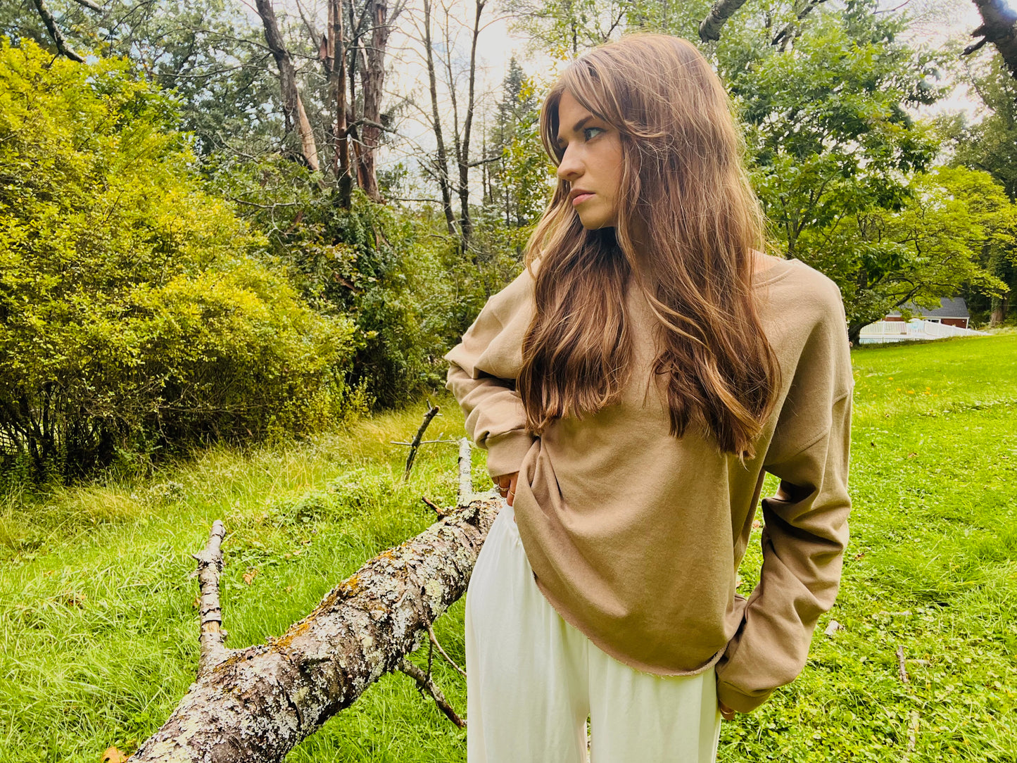 Taupe Recycled French Terry Sweatshirt