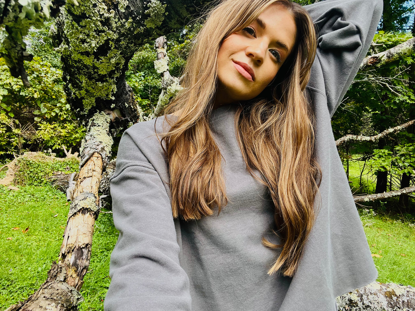 Dull Grey Recycled French Terry Sweatshirt