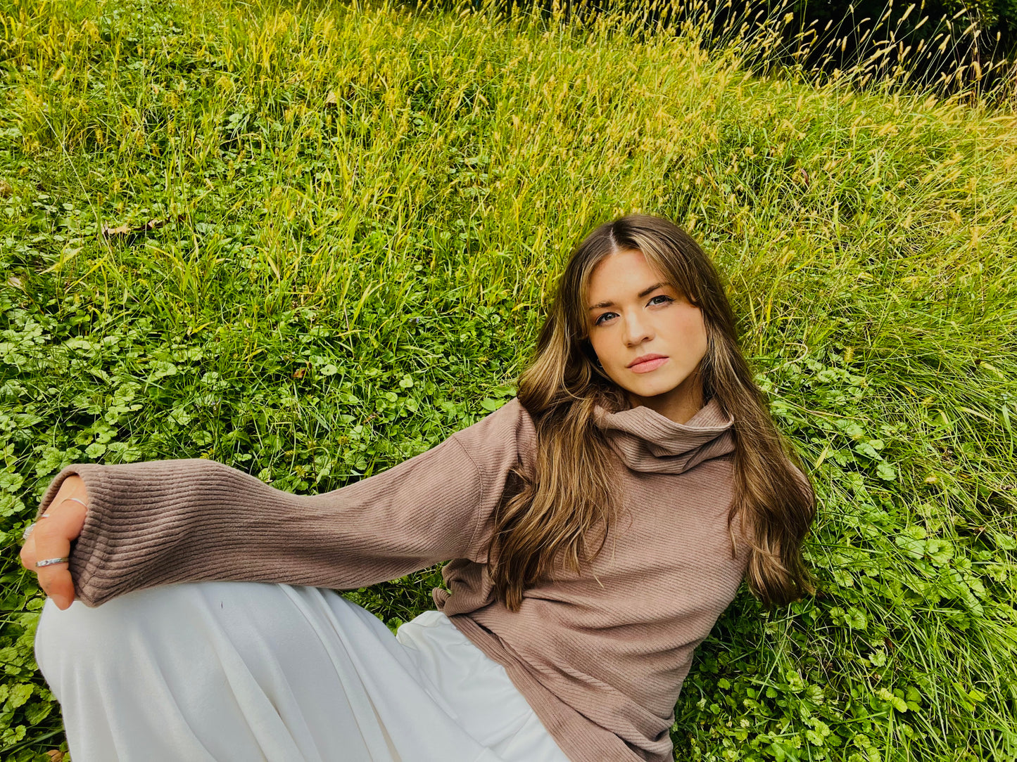 Teddy Rib Knit Turtleneck
