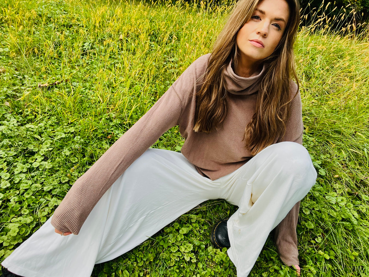 Teddy Rib Knit Turtleneck